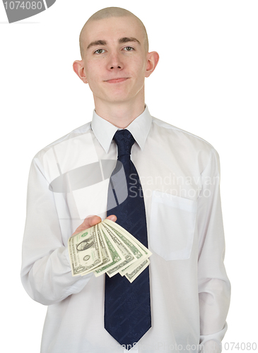 Image of Man with money in a hand