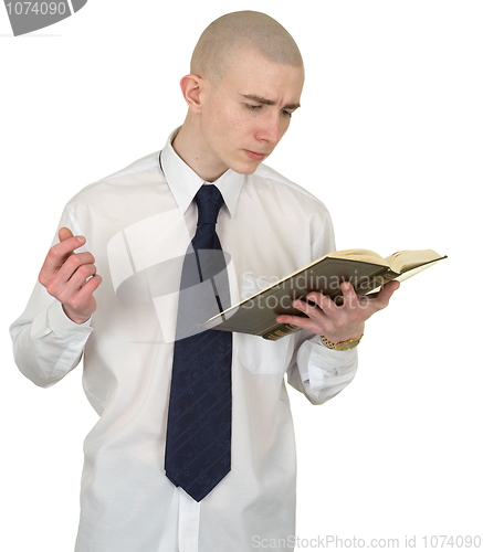 Image of Person with the book in hands