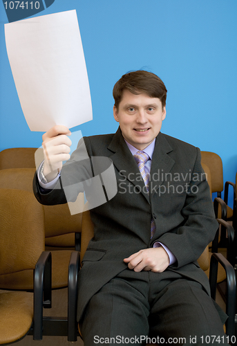 Image of Young man at conference