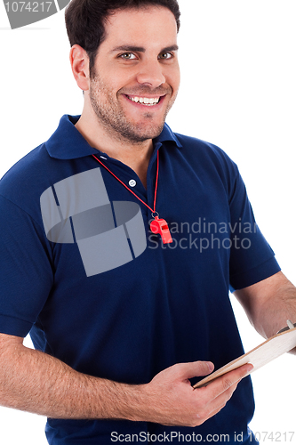 Image of closeup of smiling man