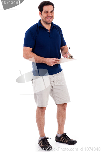 Image of Full length image of a handsome young guy