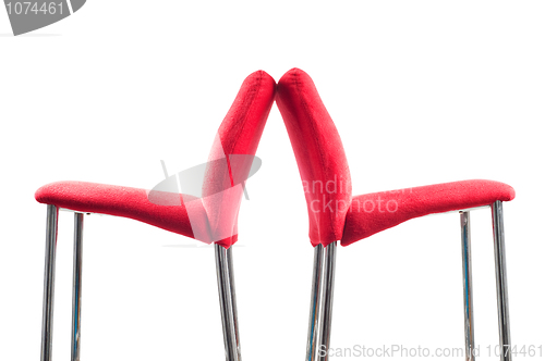 Image of Red bar stool