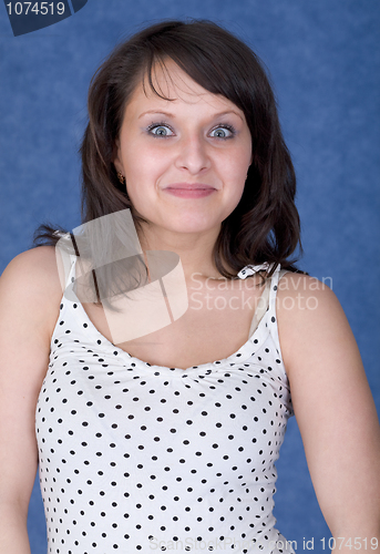 Image of Portrait astonishment lady