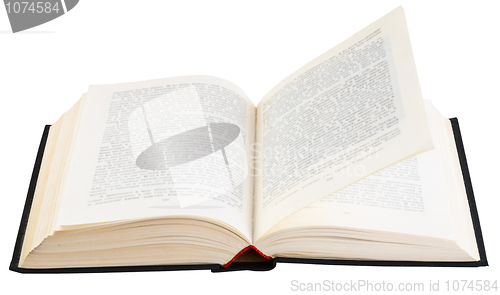 Image of Old big book on white background