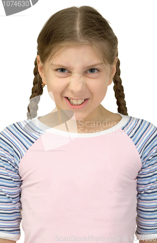 Image of Little girl is angry