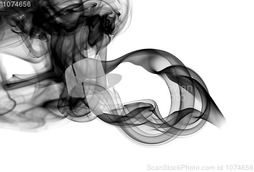Image of Abstract fume patterns on white