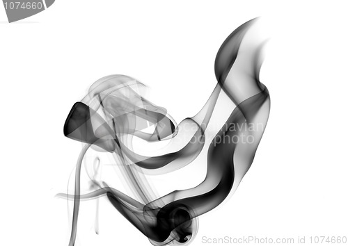 Image of Abstraction. Smoke pattern on white