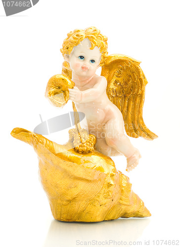 Image of Beautiful angel with shell
