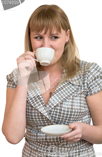Image of Portrait of girl with cup