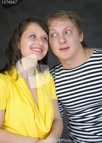 Image of Amusing young couple