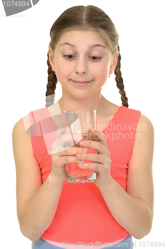 Image of Girl with glass of water