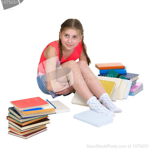 Image of Girl and books