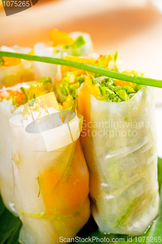 Image of vietnamese style summer rolls