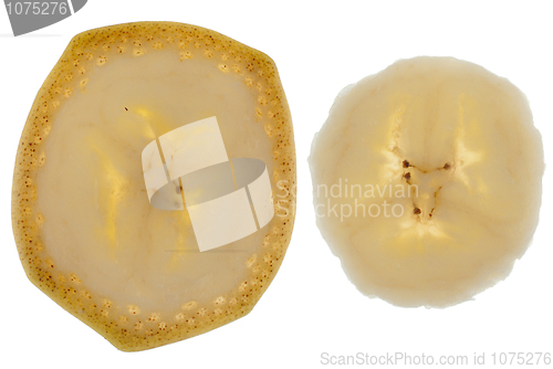 Image of Slices of banana