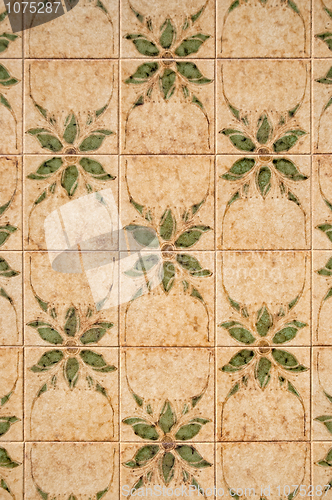 Image of Seamless tile pattern of ancient ceramic tiles