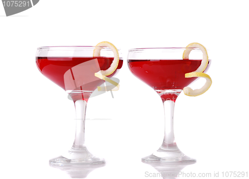 Image of Photo of two Cosmopolitan cocktails 