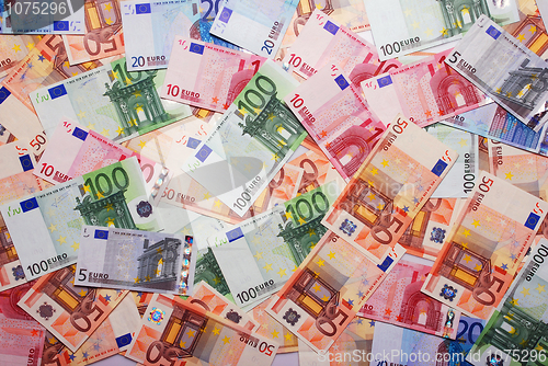 Image of euro banknotes