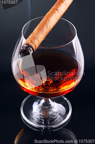 Image of Glass of cognac 