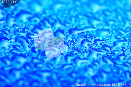 Image of Blue water drops background 