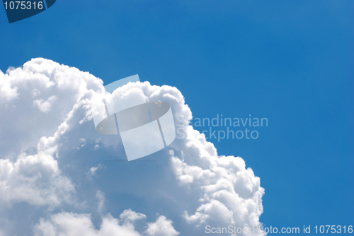 Image of Blue sky with clouds