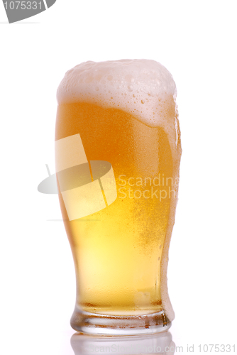 Image of Glass of beer close-up 