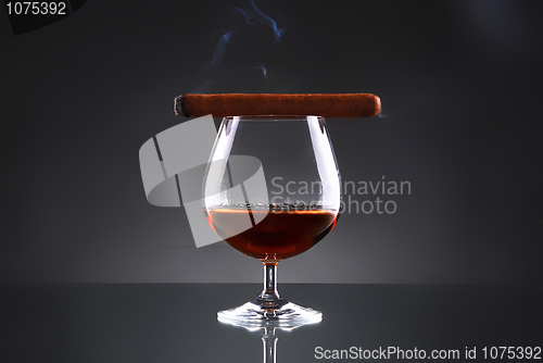 Image of Glass of cognac 