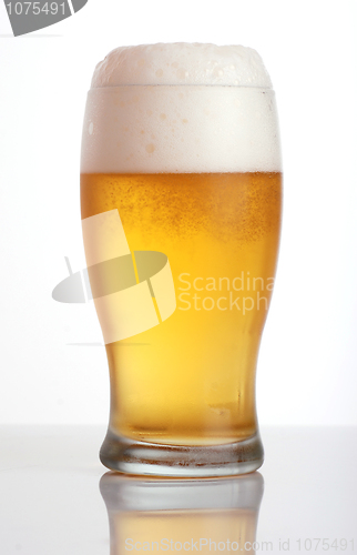 Image of Glass of beer close-up 