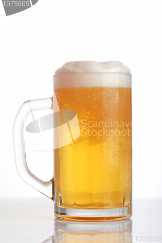 Image of Glass of beer close-up 