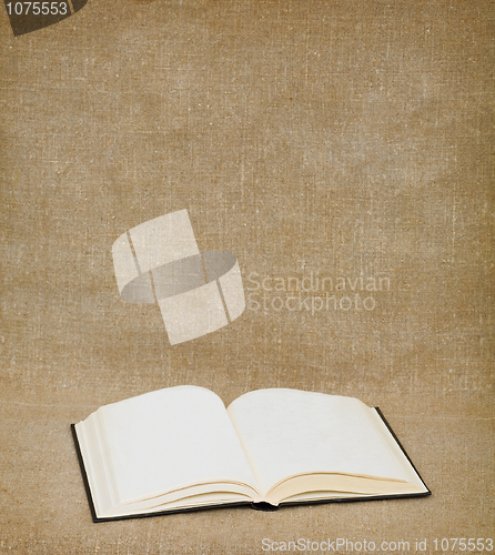 Image of Book on the fabric background