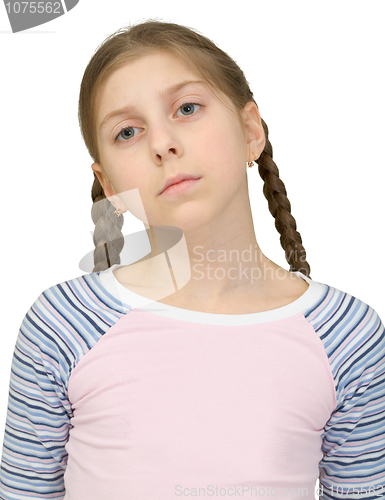 Image of Sad teenager girl