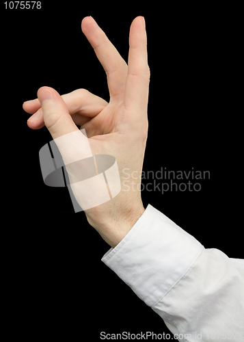 Image of Hand emitting a rabbit