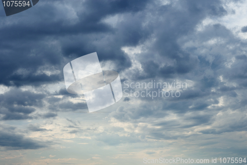 Image of Sky with heavy dark clouds