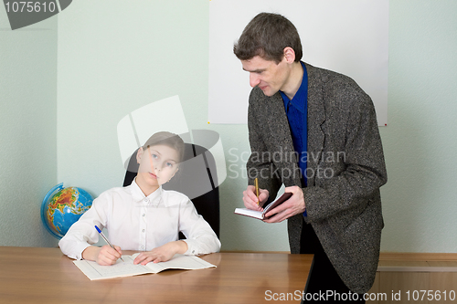 Image of Tutor and schoolgirl