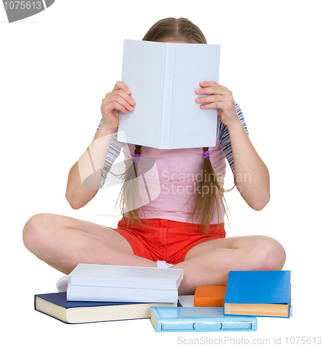 Image of Girl reading the book