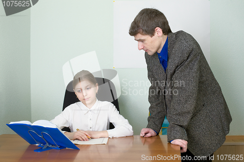 Image of Tutor and schoolgirl