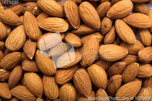 Image of Cleared golden almonds background