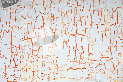 Image of Old painted peeled surface of a wall
