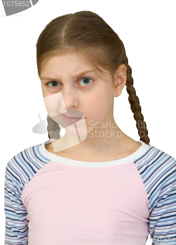 Image of Skeptical teenager girl