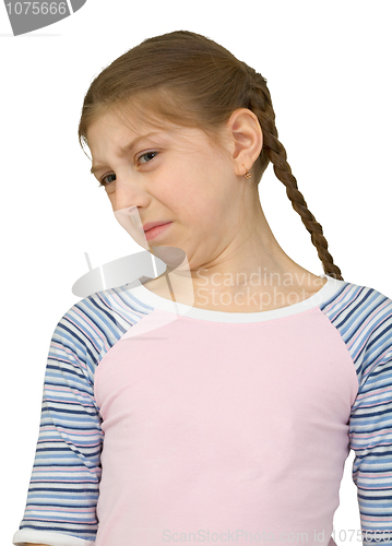 Image of Girl make a wry face