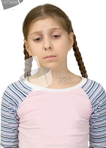 Image of Sad teenager girl