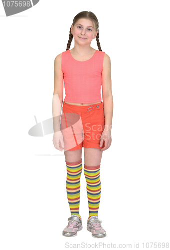 Image of Sportswoman teens girl