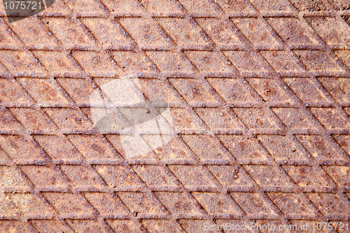Image of Rusty industrial metal floor
