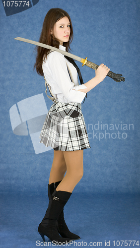 Image of Girl with the japanese sword