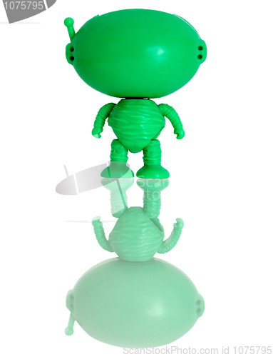 Image of Plastic green figure of the alien