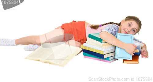 Image of Girl and books
