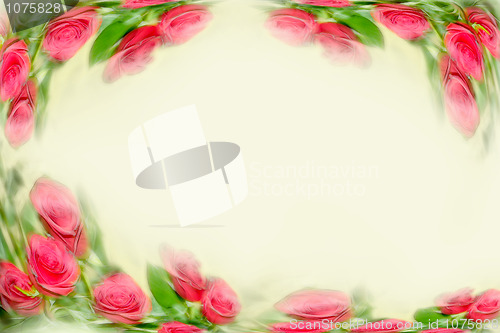 Image of fantasy floral background