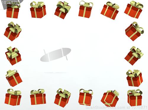 Image of gift box photo frame