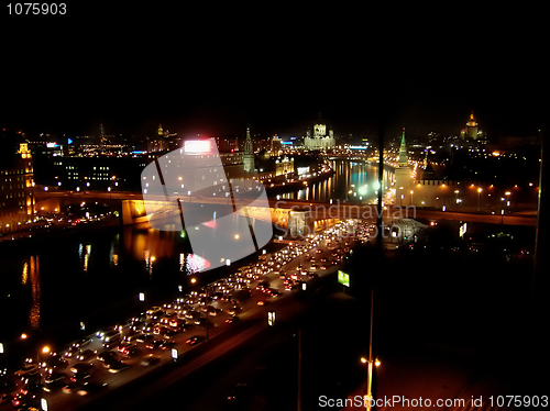 Image of Moscow night scene