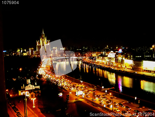 Image of Moscow night scene