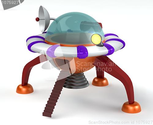 Image of Spaceship 3d rendered